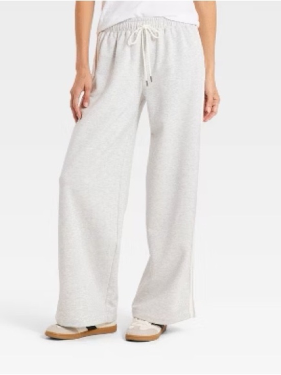 Universal Thread Pants - Universal Thread™ Women's Mid-Rise Straight Leg Track Sweatpants - Gray - S